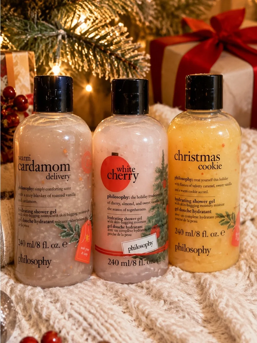 Philosophy White Cherry Hydrating Shower Gel, Bubble Bath & Shampoo – 8 oz – New